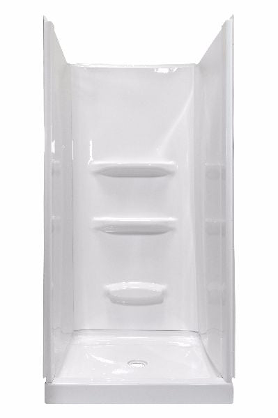 32x32x69 ACRYLIC SHOWER WALL SURROUND - WHITE