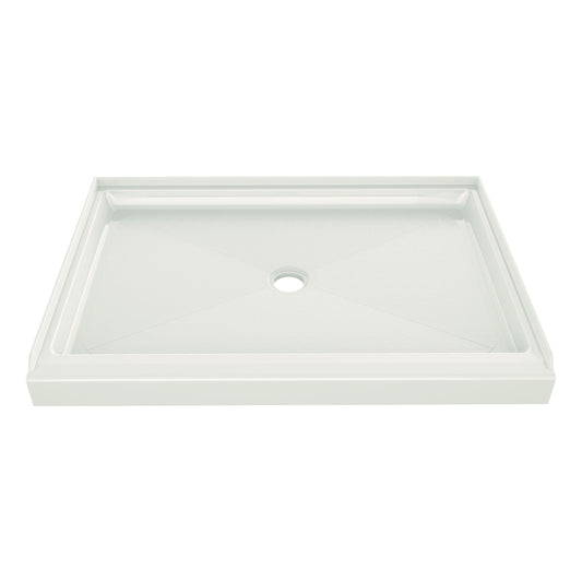48X34X35 ACRYLIC SHOWER PAN CENTER DRAIN - BISCUIT