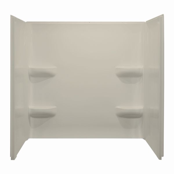 60" x 30" x 59" ACRYLIC WALL TUB SURROUND - BISCUIT