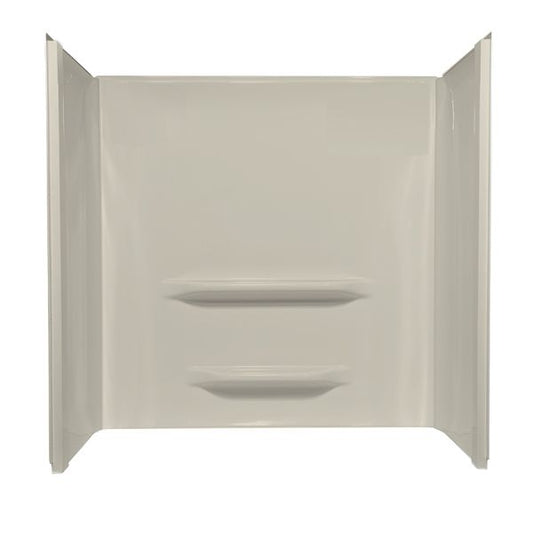 60" x 32" x 59" ACRYLIC WALL SURROUND - BISCUIT