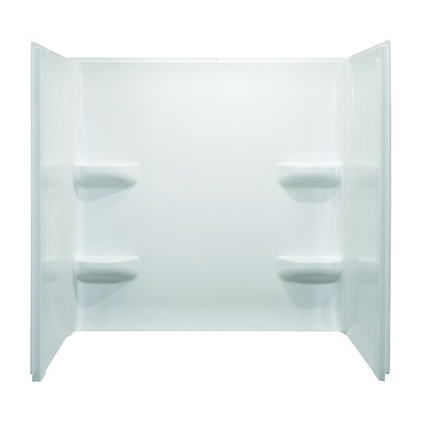 54" x 42" x 59" ACRYLIC WALL SURROUND - WHITE