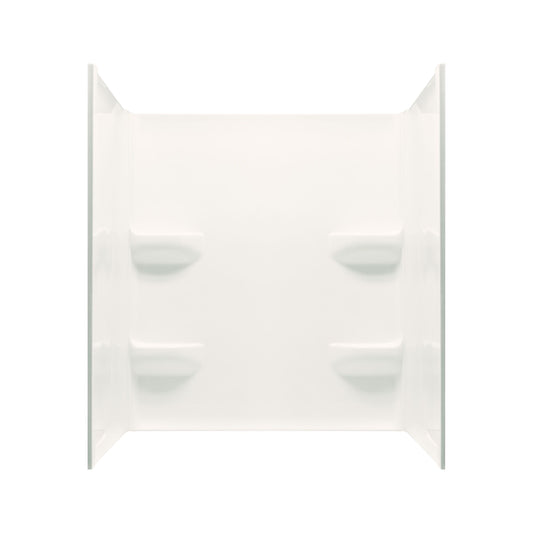 54" x 42" x 59" ACRYLIC WALL TUB SURROUND - BISCUIT