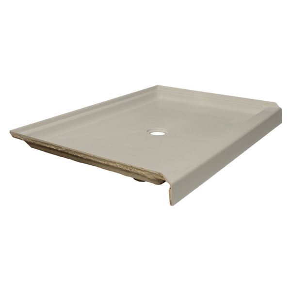 60" x 34" ACRYLIC SHOWER PAN CENTER DRAIN - BISCUIT