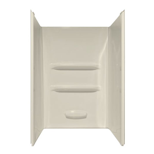 60" x 34" x 69" ACRYLIC SHOWER WALL SURROUND - BISCUIT