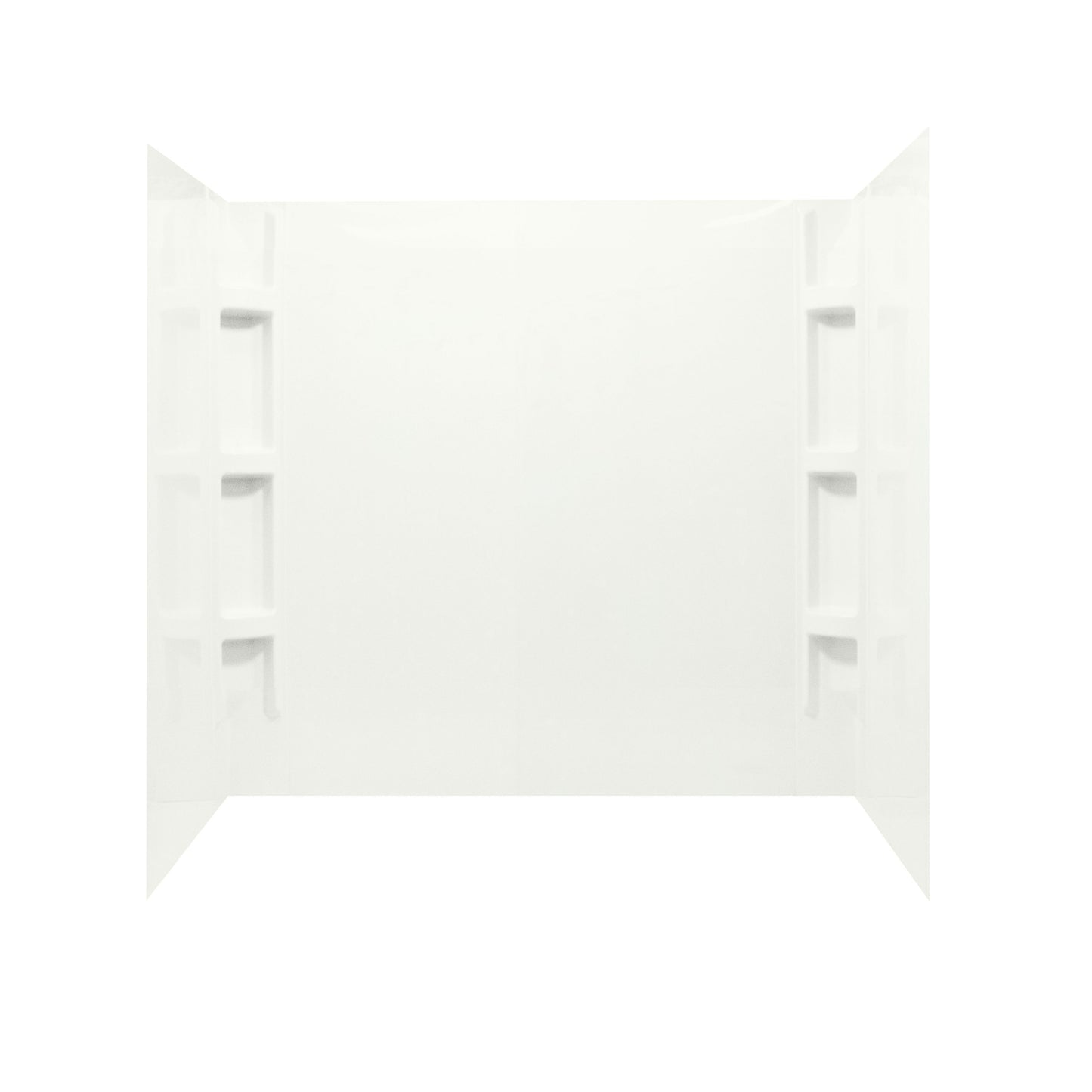 54x27x58 ACRYLIC WALL SURROUND 5 PIECE - BISCUIT