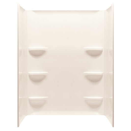 60" x 30" x 69" ACRYLIC SHOWER WALL SURROUND - BISCUIT