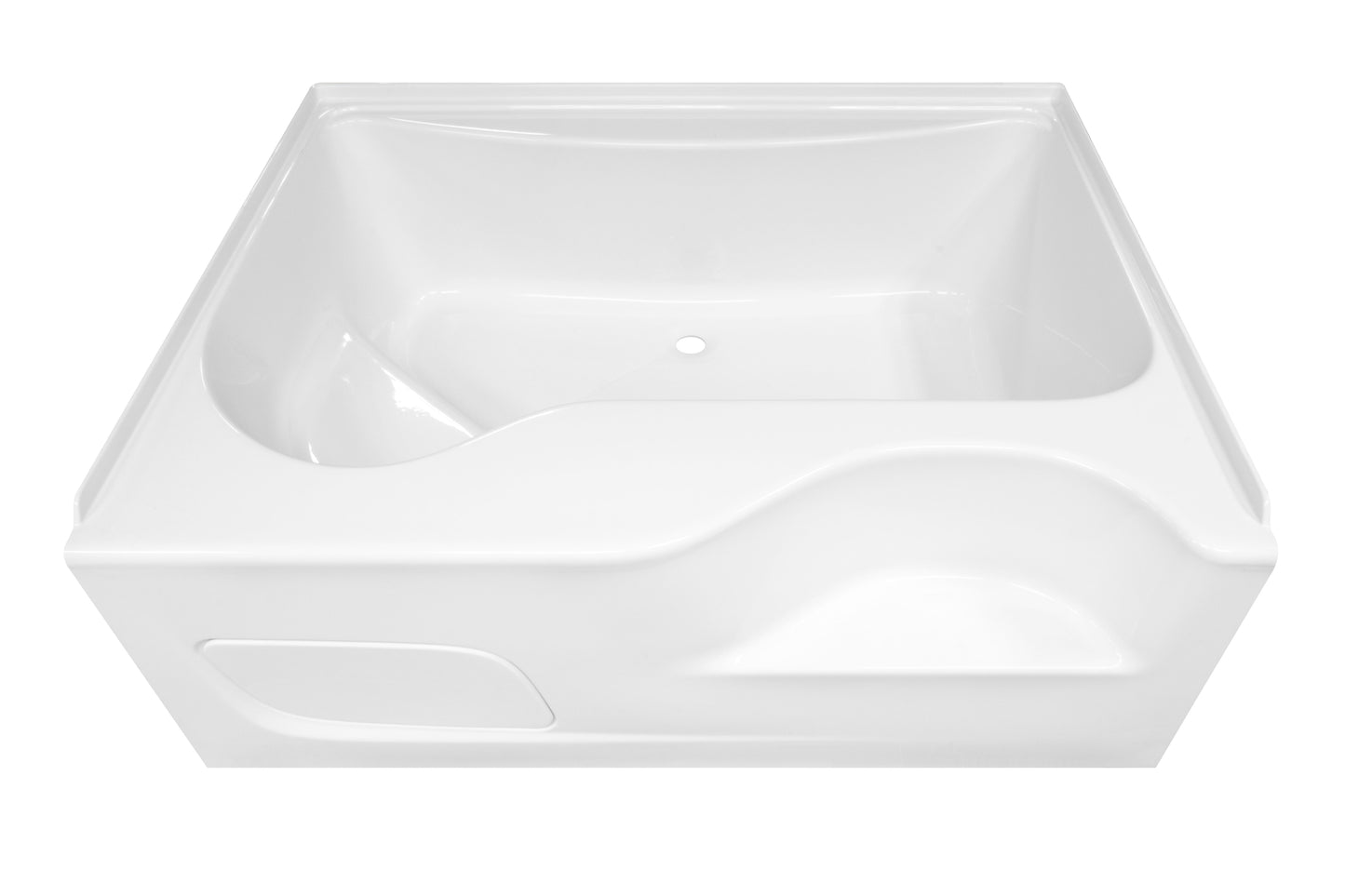 54" x 42" ACRYLIC GARDEN LYON TUB W/ STEP - WHITE