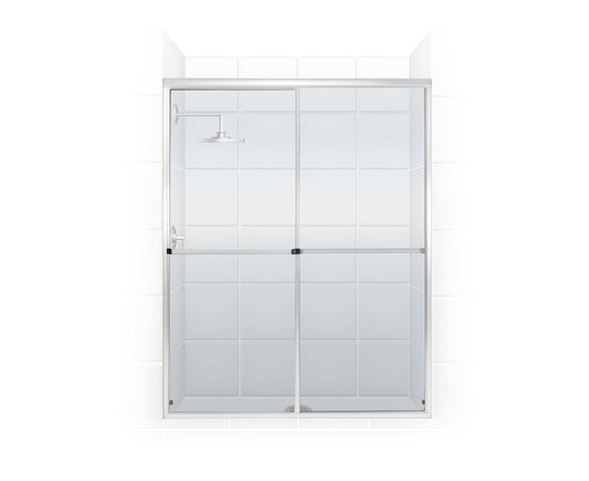 52" X 70" SHOWER DOOR SLIDING - CLEAR GLASS