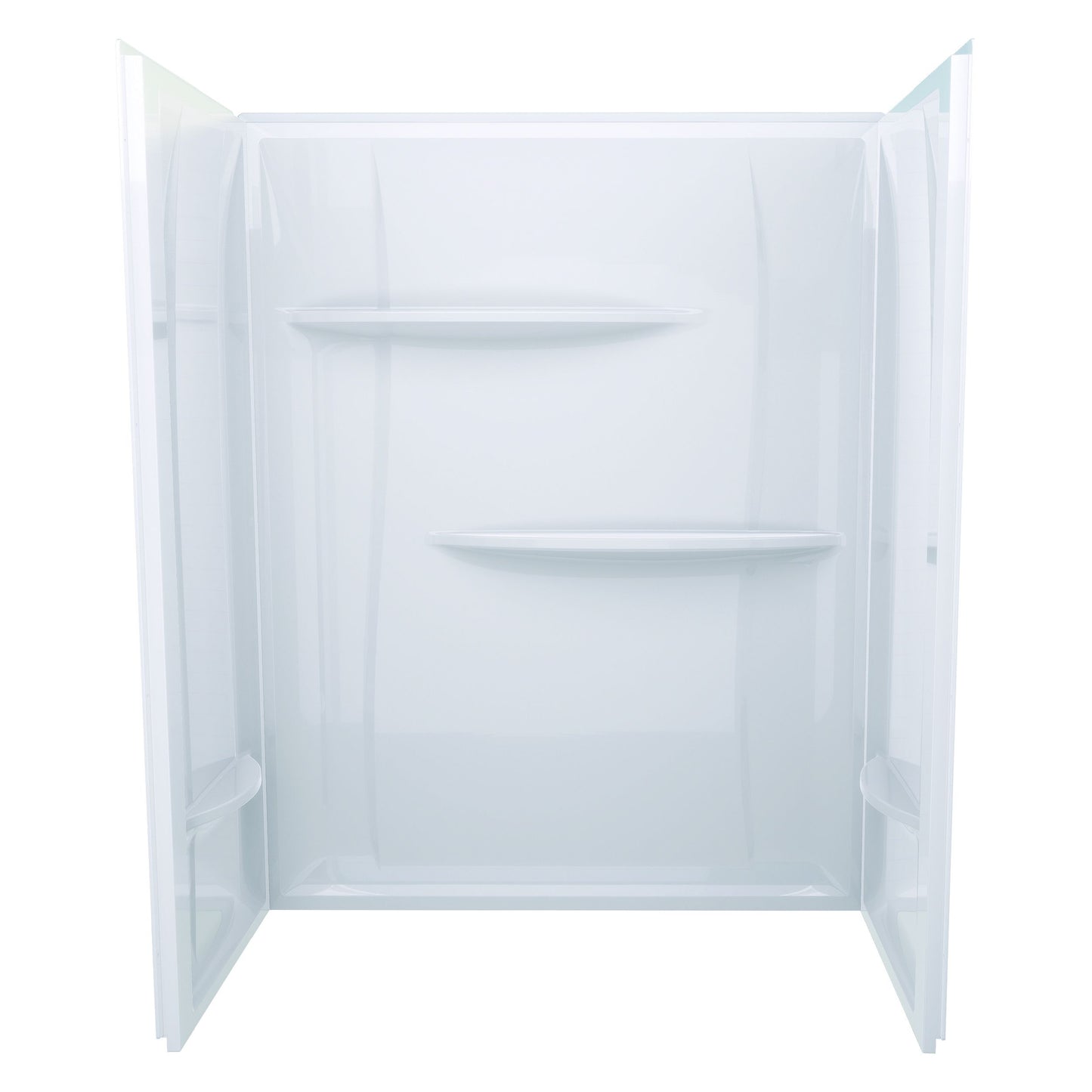 60" x 30" x 74" ACRYLIC WALL SURROUND - WHITE - 1 PIECE SHOWER