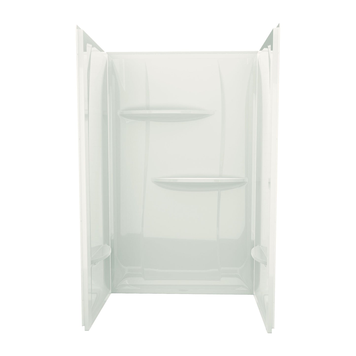 48" x 34" x 74" ACRYLIC WALL SURROUND - BISCUIT - 1 PIECE SHOWER