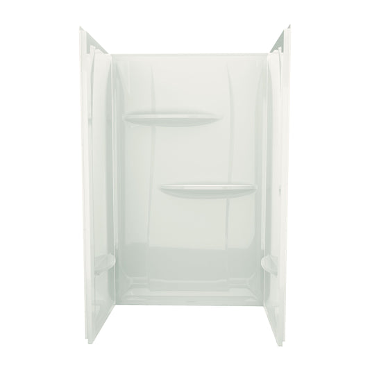 48" x 34" x 74" ACRYLIC WALL SURROUND - BISCUIT - 1 PIECE SHOWER