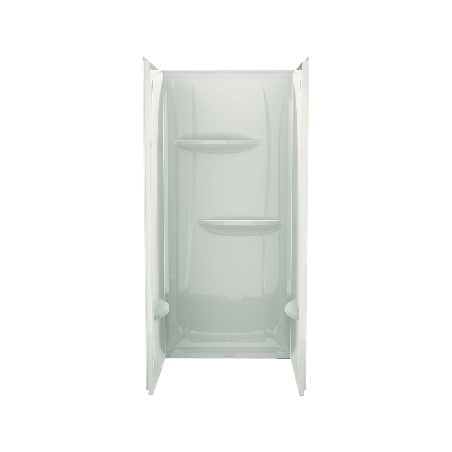 36" x 36" x 74" ACRYLIC WALL SURROUND - BISCUIT - 1 PIECE SHOWER