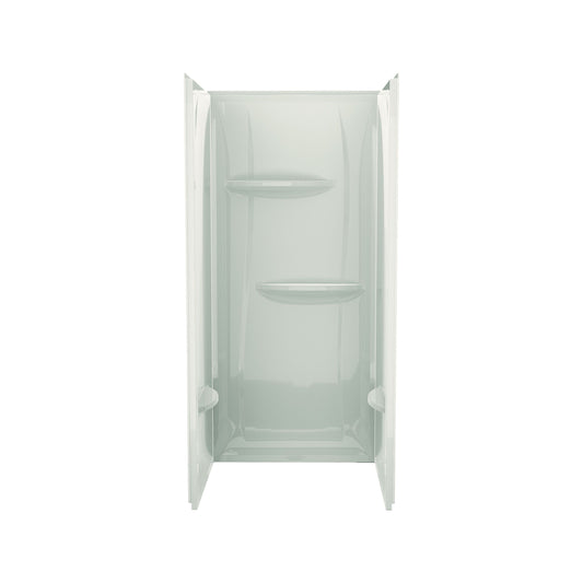 36" x 36" x 74" ACRYLIC WALL SURROUND - BISCUIT - 1 PIECE SHOWER