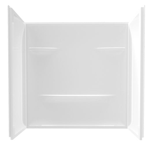 60" x 32" x 59" ACRLIC WALL SURROUND - WHITE - 1 PIECE