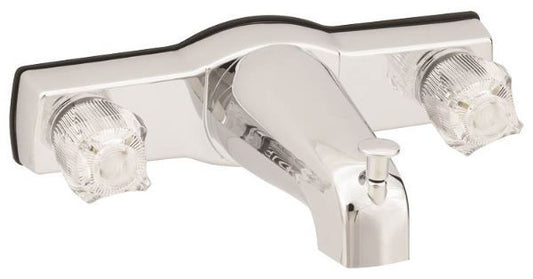 8IN CHROME TUB/SHOWER DIVERTER PLAST. BODY - BRS STEMS
