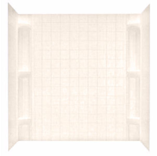 27" X 54" MULTI-PIECE ABS PLASTIC SURROUND - ALMOND