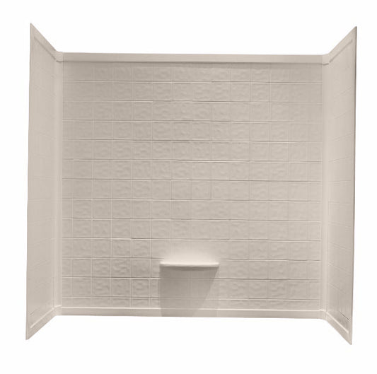 27x54 ABS SURROUND 1-PIECE FOR STANDARD TILE - ALMOND