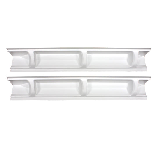 PLASTIC CORNER CADDY - WHITE, 2/PACK FOR 3 PIECE