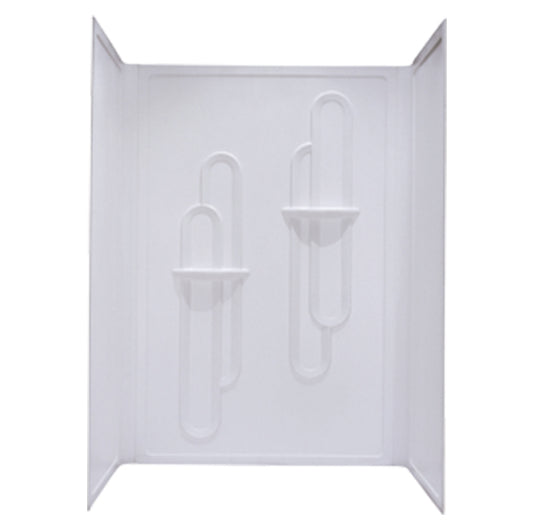 32" 1-PIECE ABS PLASTIC SHOWER SURROUND - WHITE