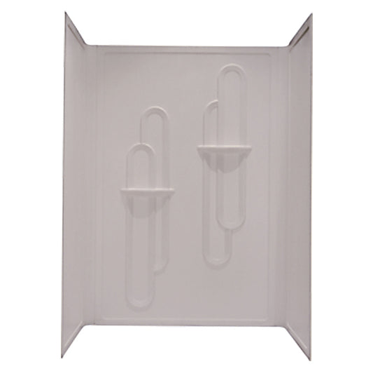 28IN X 54IN 1 PIECE ABS SHOWER PAN SURROUND - ALMOND