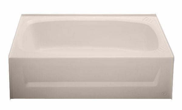 27x54 ABS PLASTIC BOXED TUB LEFT HAND DRAIN - ALMOND
