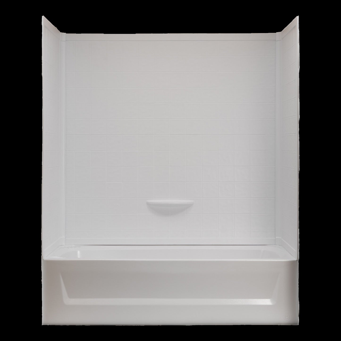 30" X 60" 3-PIECE ABS PLASTIC SURROUND - WHITE