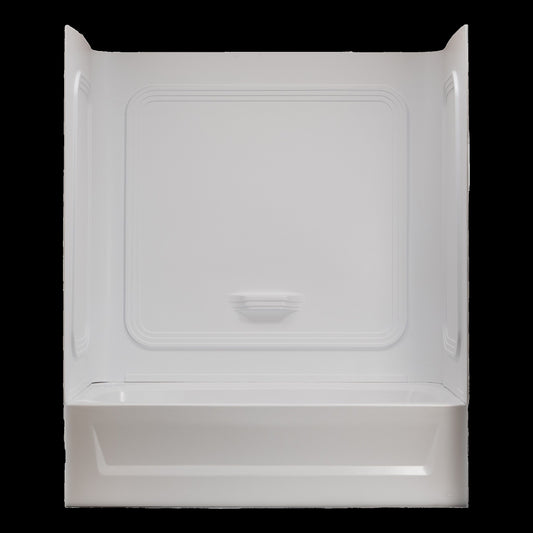 30" X 60" 1-PIECE ABS PLASTIC SURROUND - WHITE