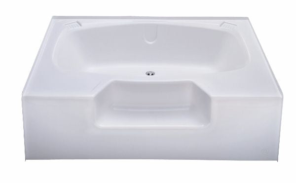 40x60 ABS PLASTIC STANDARD BOXED GARDEN TUB - WHITE