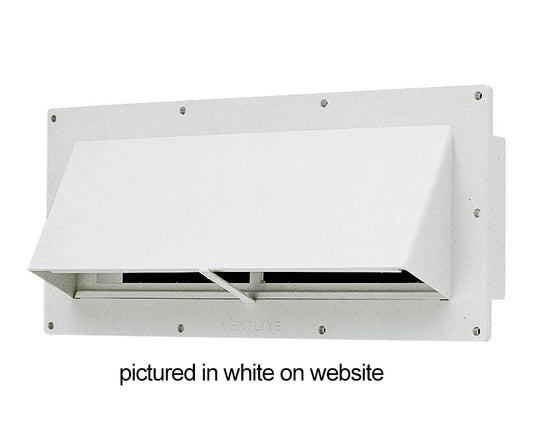 EXTERIOR WALL VENT WITH DAMPER - COLONIAL WHITE