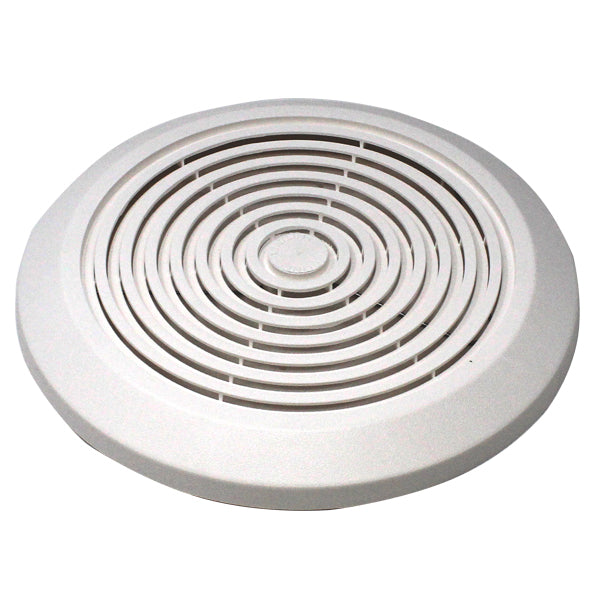 GRILL COVER WITH SPRINGS FOR FAN - WHITE