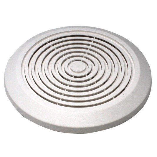 GRILL COVER WITH SPRINGS FOR FAN - WHITE