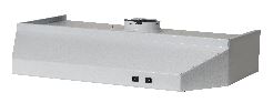 42" VERTICAL ROUND EXHAUST RANGE HOOD - TOP VENT - WHITE
