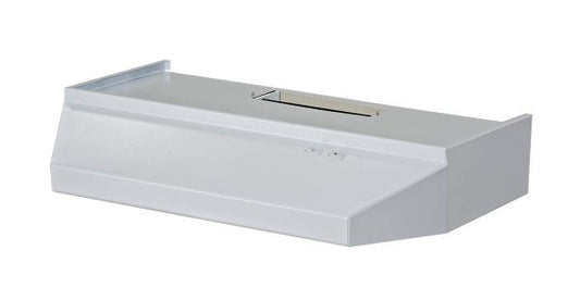 42" COMBO SQUARE EXHAUST RANGE HOOD - SIDE OR TOP VENT - WHITE