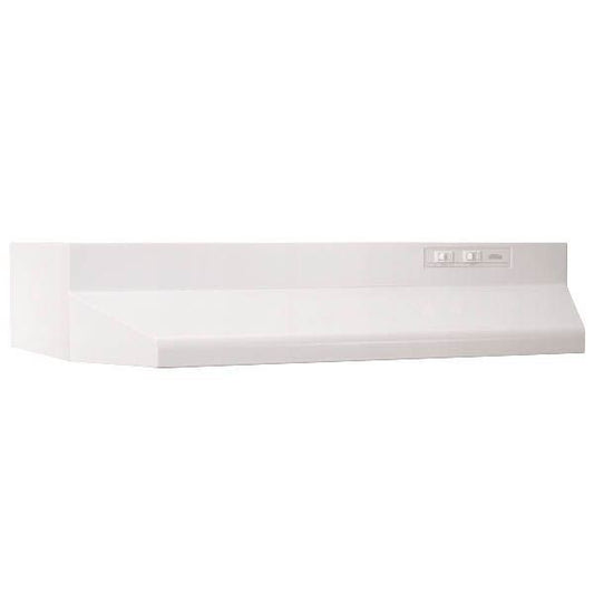 30" BROAN SQUARE RANGE HOOD - SIDE OR TOP VENT - WHITE