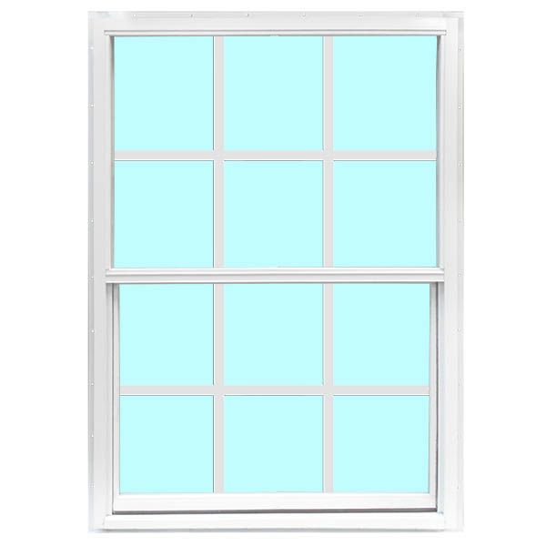 30" X 53" VERTICAL SLIDER 6/6 GRIDS - WHITE