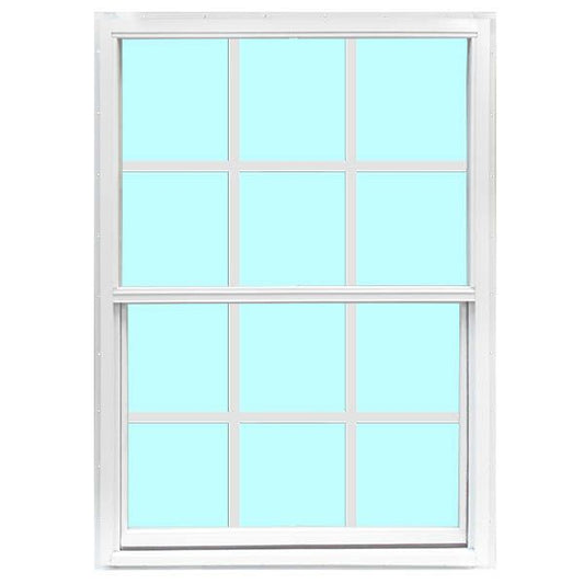 30" X 53" VERTICAL SLIDER 6/6 GRIDS - WHITE
