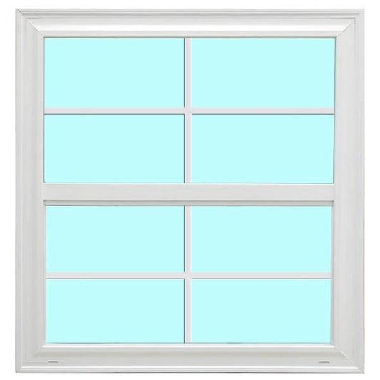 14" X 39.625" VINYL WINDOW 4/4 GRIDS OBSCURE GLASS