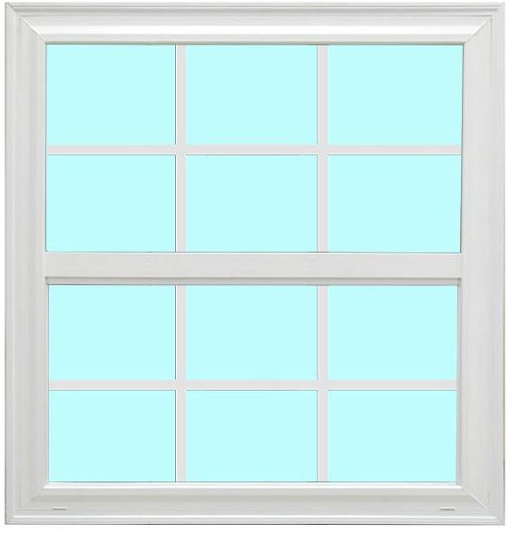 46.25" x 60" HERITAGE 6/6 GRID VINYL WINDOW