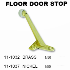 FLOOR MOUNT DOOR STOP - BRASS - SES - DISCONTINUED