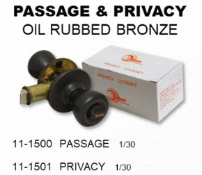 PRIVACY LOCK - OIL RUBBED BRONZE - SES
