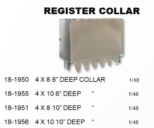 4" X 10" X 10" REGISTER COLLAR - SES