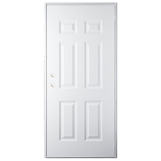 24" x 72" 6-PANEL OUTSWING STEEL DOOR CENTER - FLUSH - SC