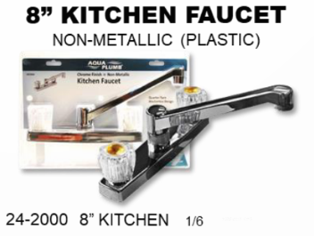 8" KITCHEN FAUCET - NON METALIC (PLASTIC) - SES
