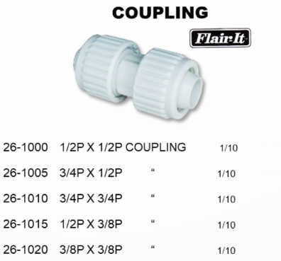 #18 - FLAIR - IT  ½"P x ½"P COUPLING - SES
