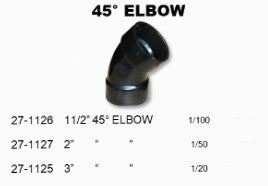 1-1/2" 45* ELBOW - SES