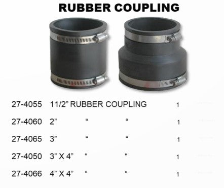 3"X4" RUBBER COUPLING - SES