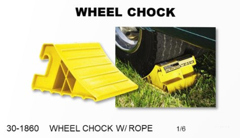 WHEEL CHOCK W/ ROPE - RV - SES